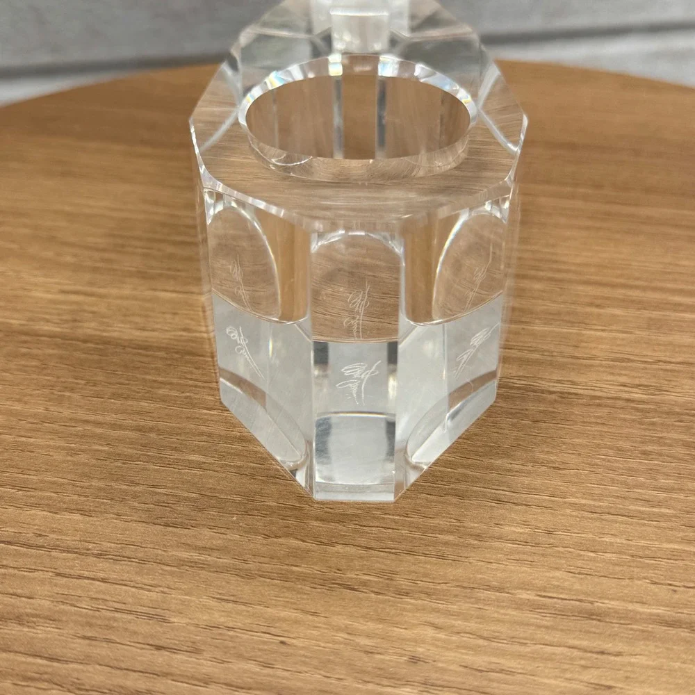 OLEG‎ CASSINI MCM Crystal Tea Light Candle Holder Votive 5